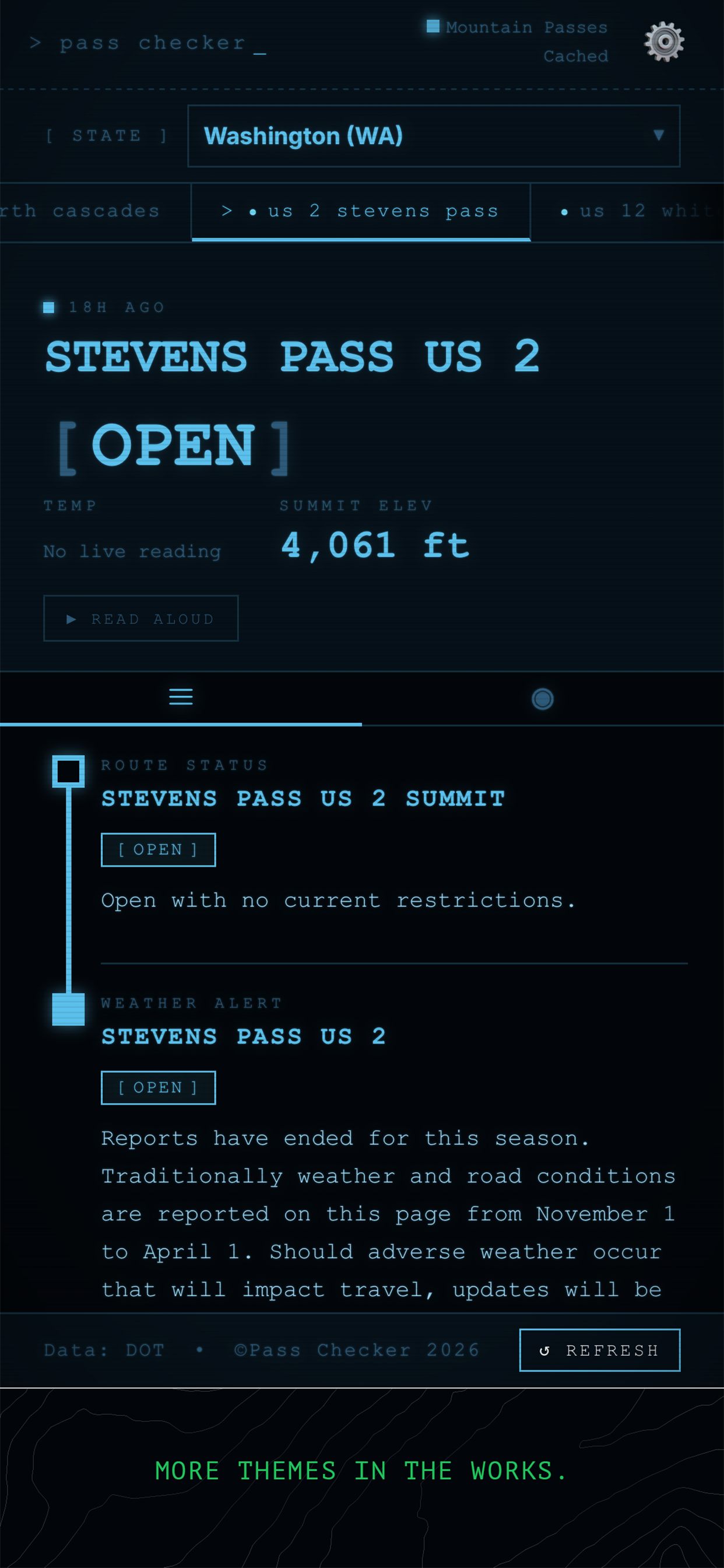 Pass conditions in a third terminal theme
